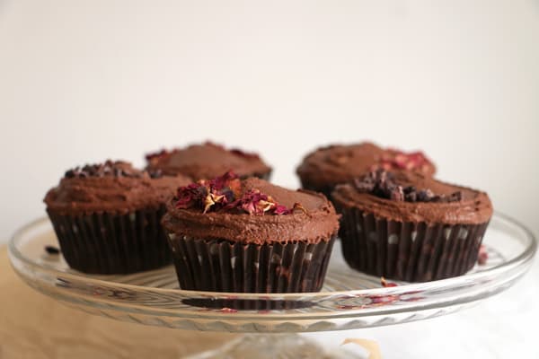 Chocolate and Raspberry Vegan Cupcakes