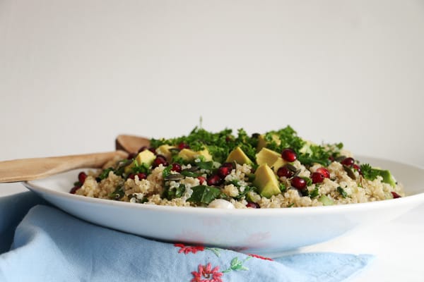 Quinoa Kale Pomegranate Salad