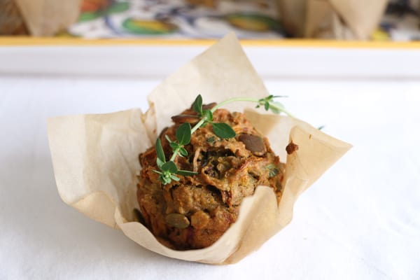 Beetroot, Carrot and Thyme Savoury Muffins (vegan)