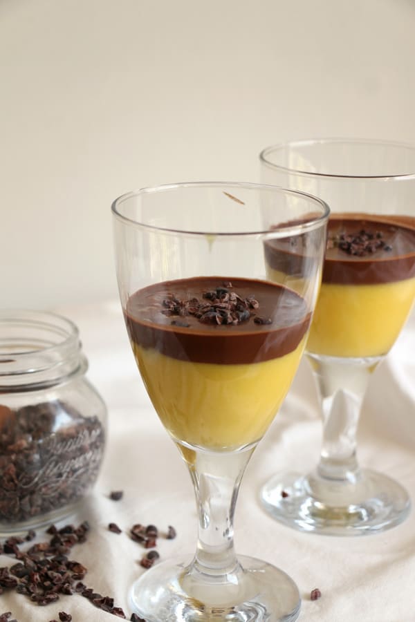 Mango Turmeric and Chocolate Mousse