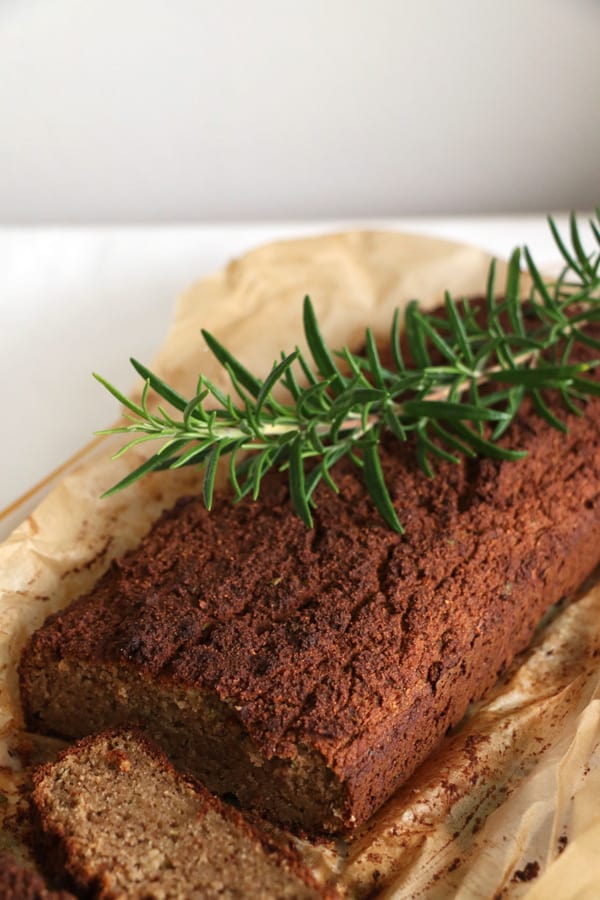 Apple and Rosemary Grain Free Bread