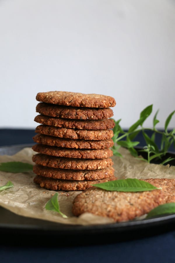 Lemon Verbena Walnut Cookies