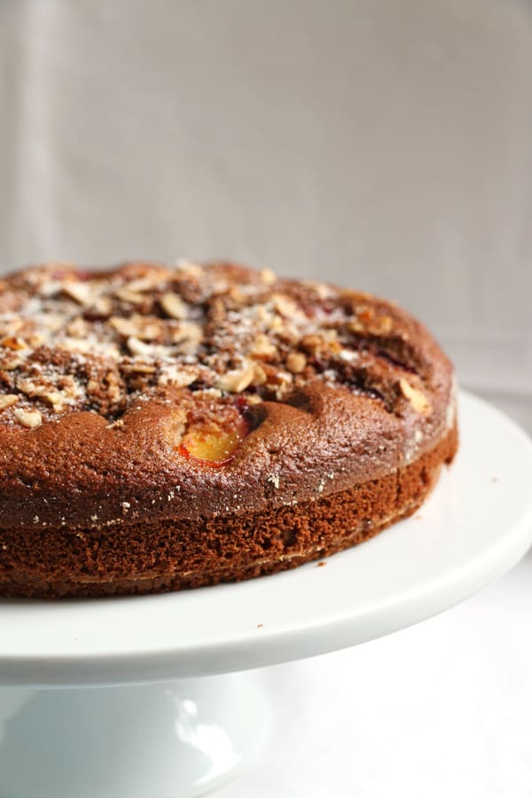 Plum and Almond Spelt Cake