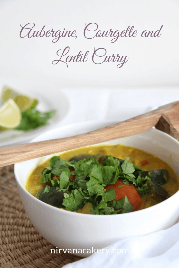 Aubergine, Courgette and Lentil Curry