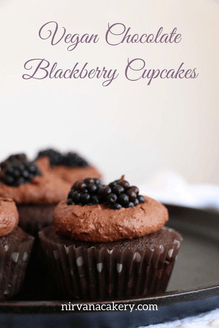 Chocolate and Blackberry Cupcakes