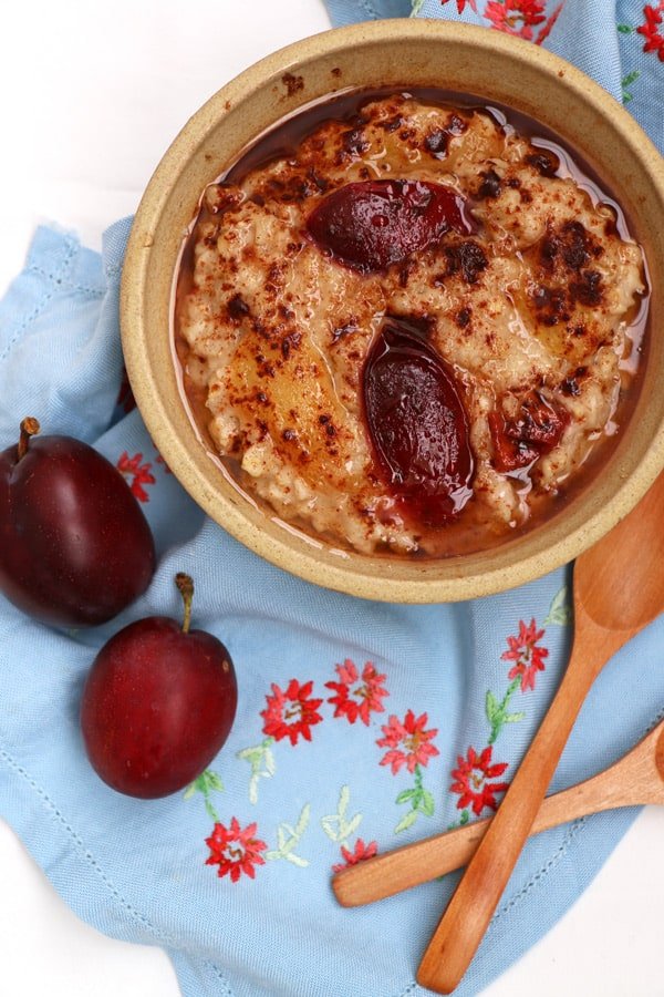 Plum and Cinnamon Porridge