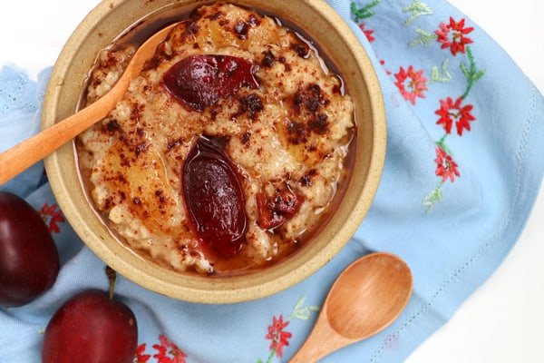 Plum and Cinnamon Porridge