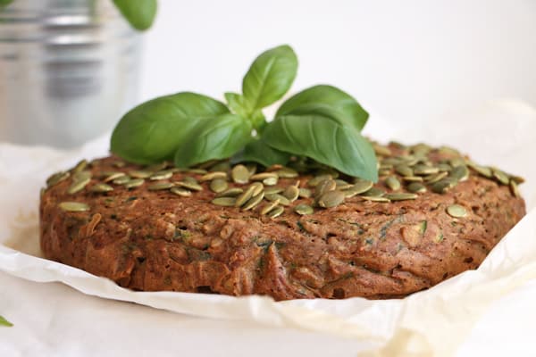 Savory Courgette and Buckwheat Cake - Nirvana Cakery