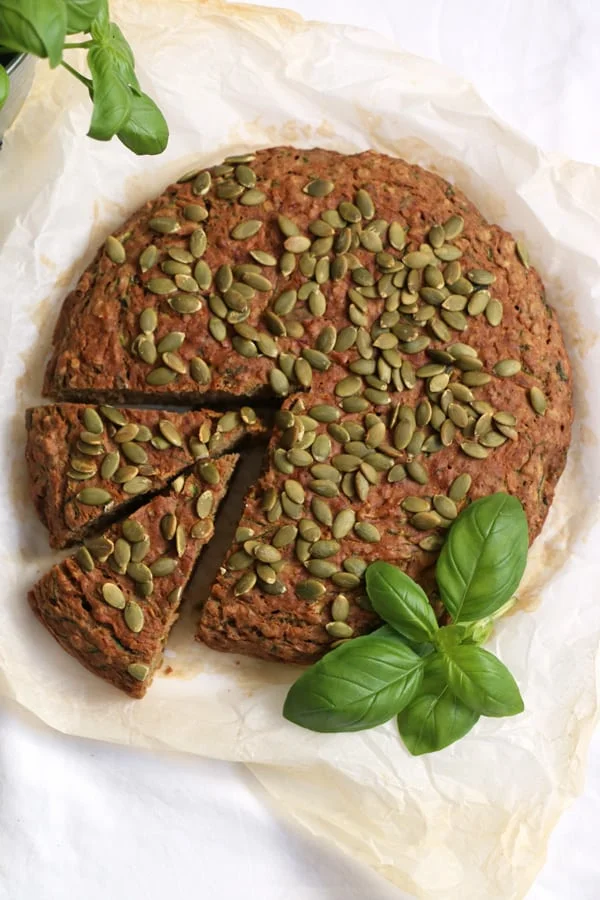 Savoury Courgette and Buckwheat Cake