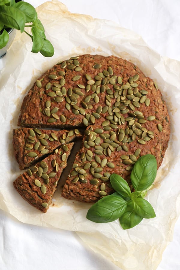 Savoury Courgette and Buckwheat Cake
