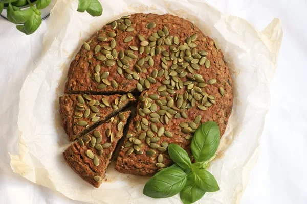 Savoury Courgette and Buckwheat Cake