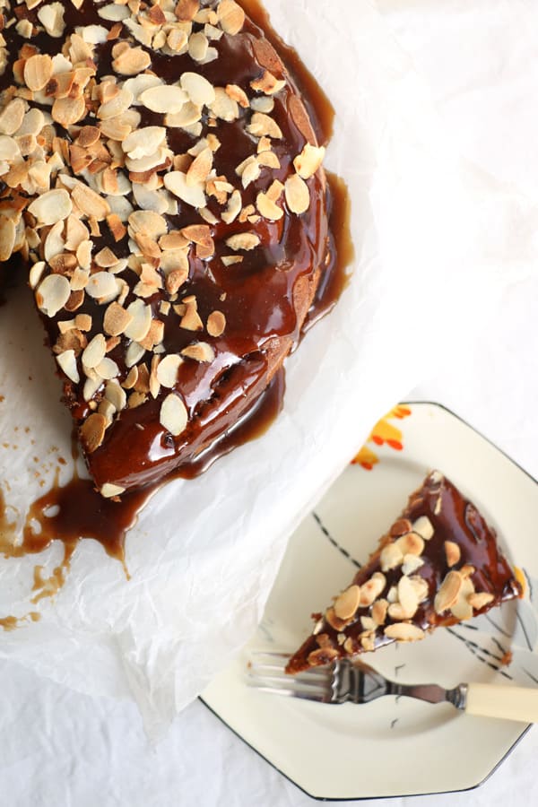 Gluten-Free Apple Cake with Salted Caramel