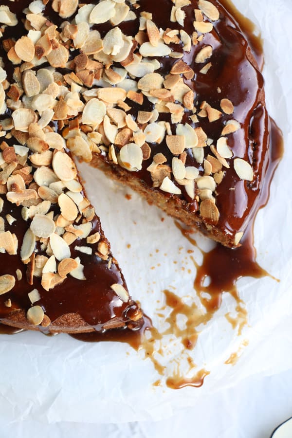 Gluten-Free Apple Cake with Salted Caramel