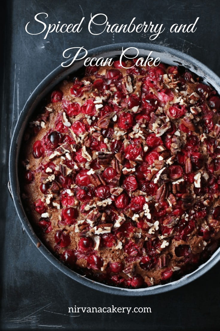 Spiced Cranberry and Pecan Cake 