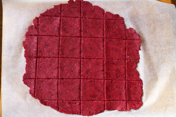 Beetroot and Buckwheat Crackers