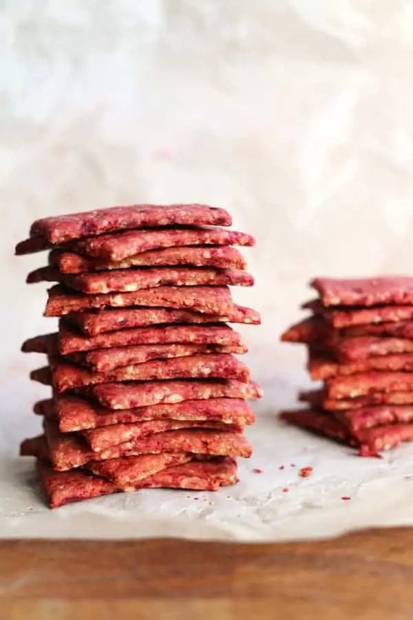 Beetroot and Buckwheat Crackers