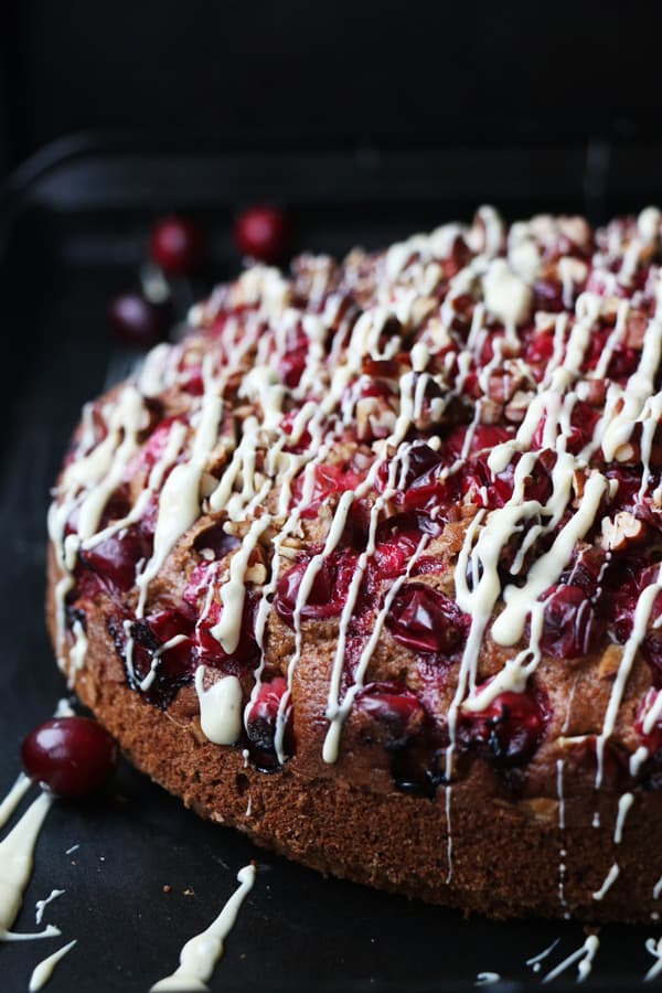 Spiced Cranberry and Pecan Cake