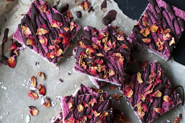 Raw Coconut and Raspberry Bars (grain-free & vegan)