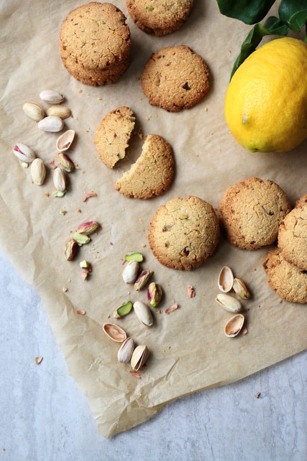 Millet, Almond and Pistachio Cookies (gluten-free & vegan)