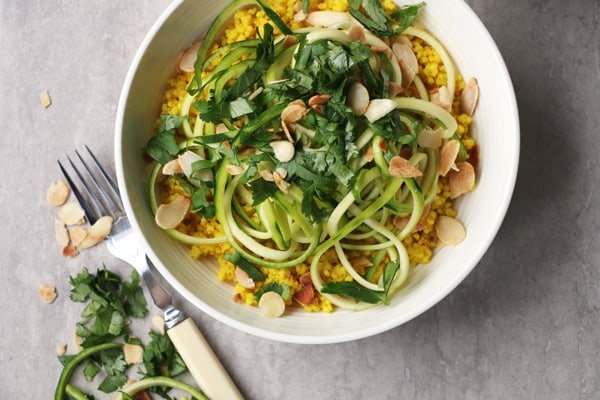 Turmeric Millet with Courgetti
