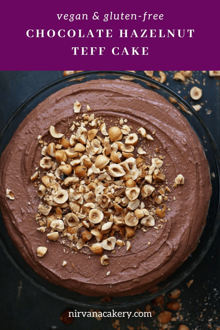 Chocolate and Hazelnut Teff Cake