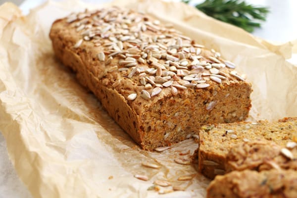 Butternut Squash Rosemary Bread (gluten-free & vegan)