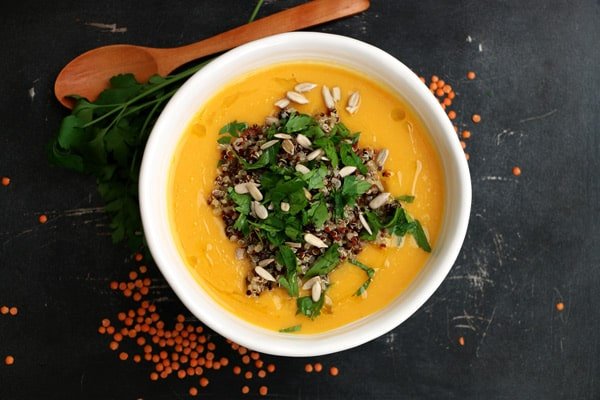 Carrot and Red Lentil Soup|nirvanacakery.com
