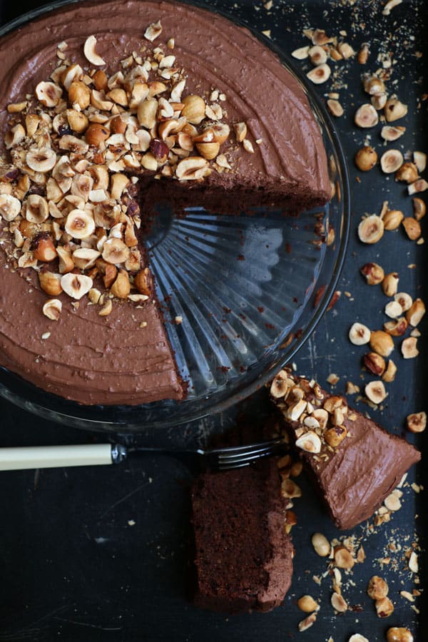 Chocolate and Hazelnut Teff Cake (gluten-free & vegan)