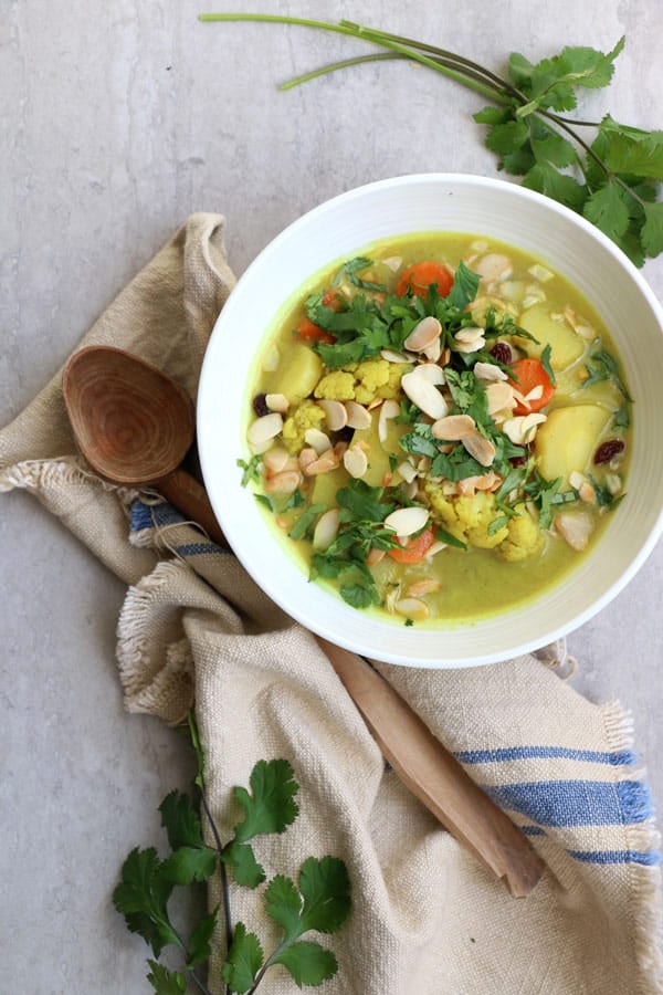 Cauliflower and Parsnip Coconut Curry