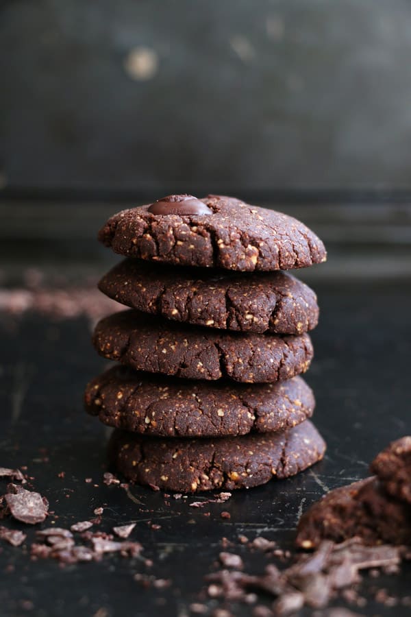 Chocolate and Hazelnut Teff Cookies