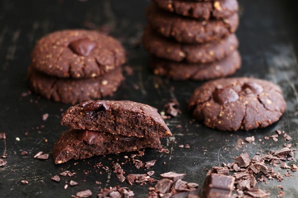 Chocolate and Hazelnut Teff Cookies