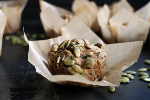 Mushroom, Kale and Buckwheat Muffins