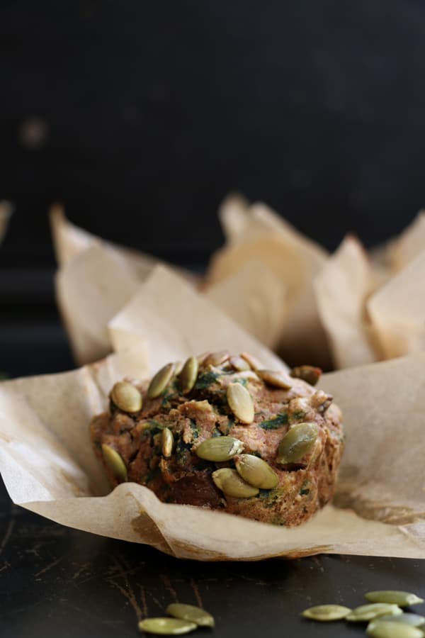 Mushroom, Kale and Buckwheat Muffins (glutenfree & vegan) Nirvana Cakery