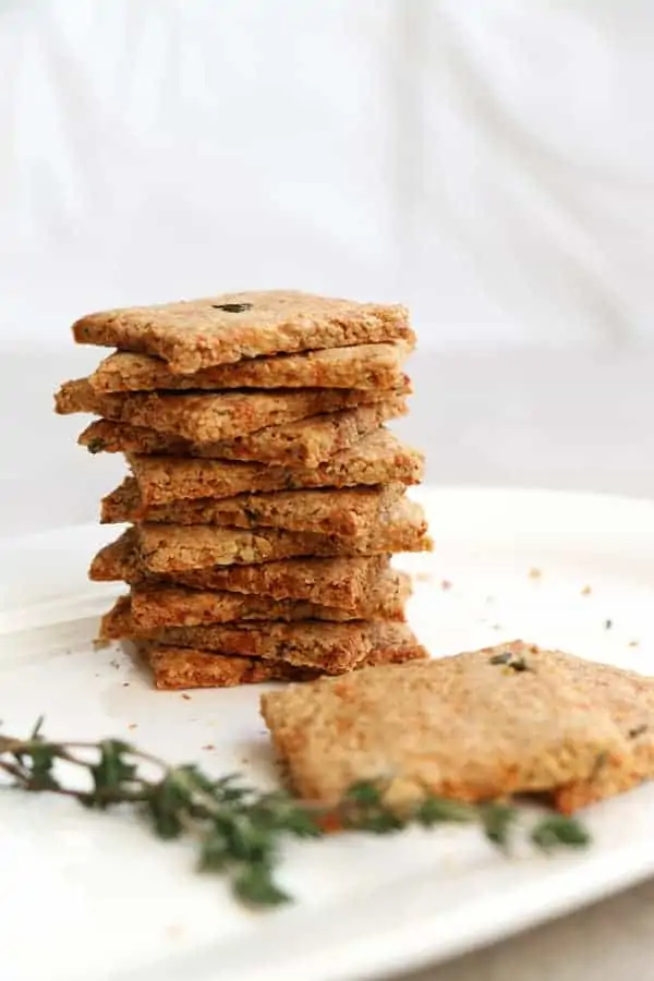 Parsnip and Thyme Grain Free Crackers