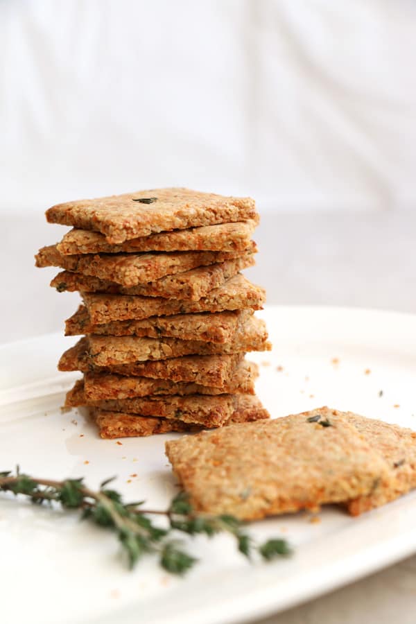 Parsnip and Thyme Grain Free Crackers