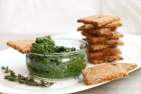 Parsnip and Thyme Grain Free Crackers