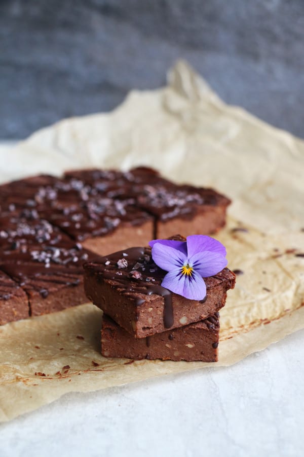 Chocolate Cauliflower Bars (gluten-free & vegan)