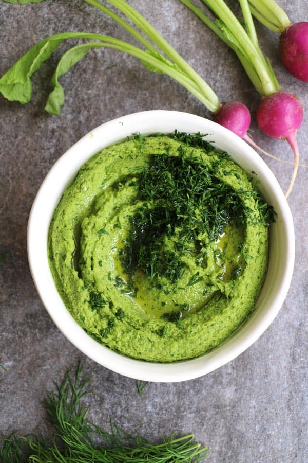 Tuscan Kale Hummus with Dill