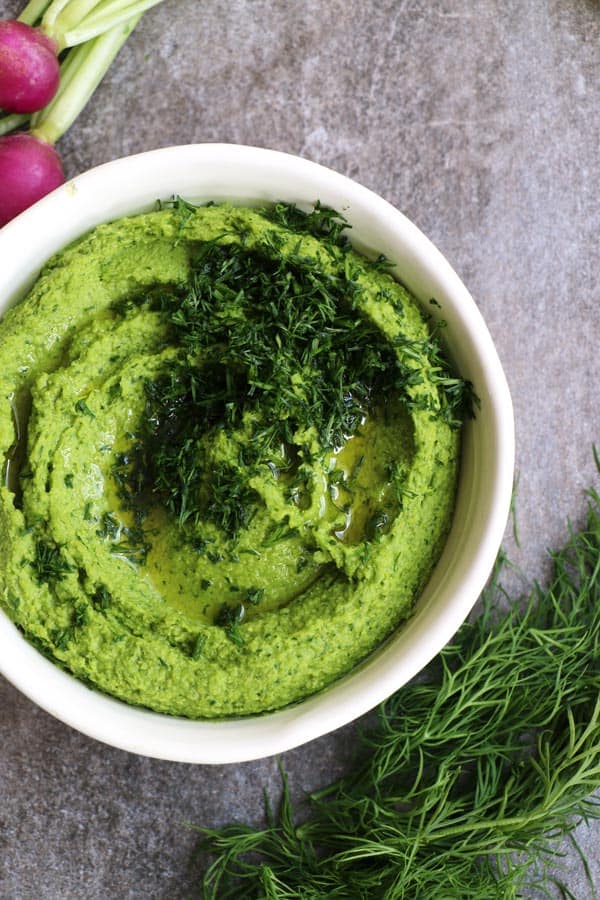 Tuscan Kale Hummus with Dill Nirvana Cakery
