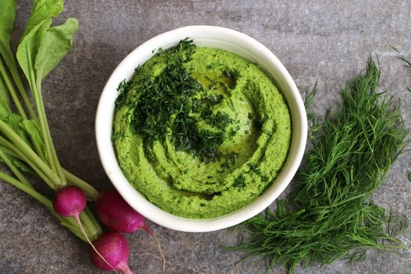 Tuscan Kale Hummus with Dill