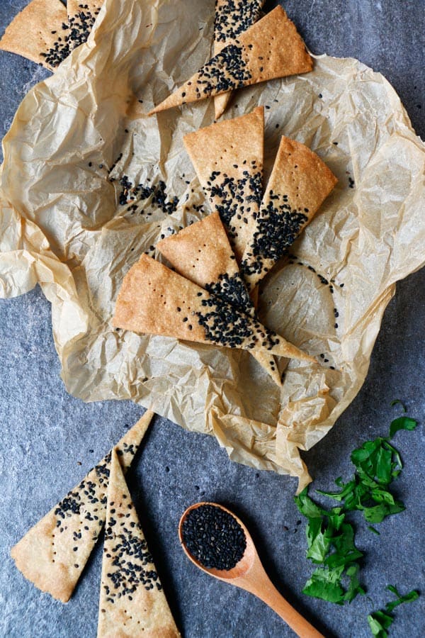 Cheezy Vegan Crackers (gluten-free)