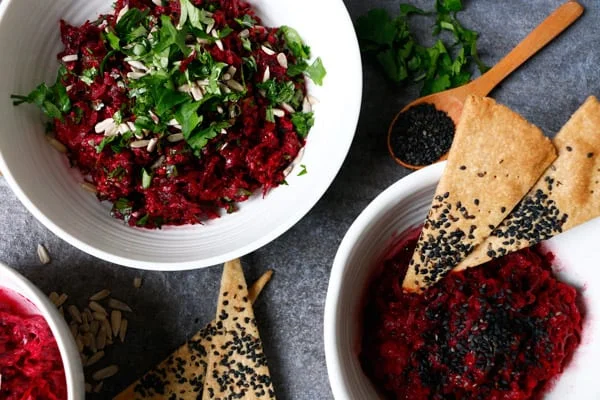 Simple Beetroot Dip Three Ways