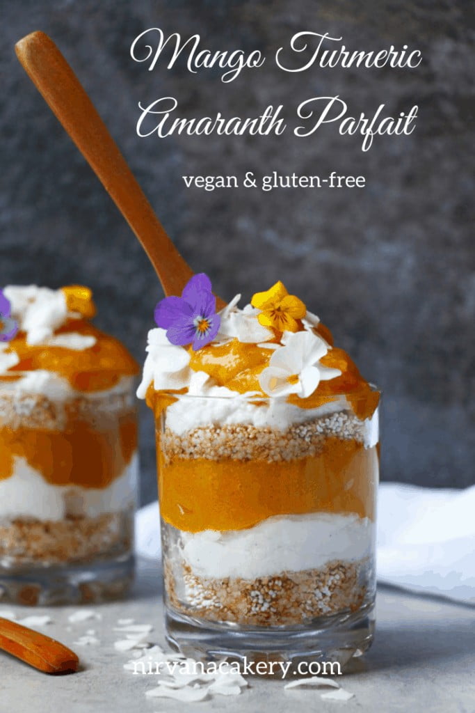 Mango Turmeric Amaranth Parfait (gluten-free & vegan)