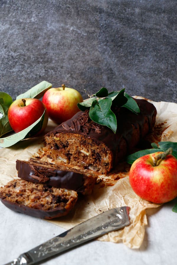 Chocolate Apple Cake (vegan, gluten-free, nut-free)
