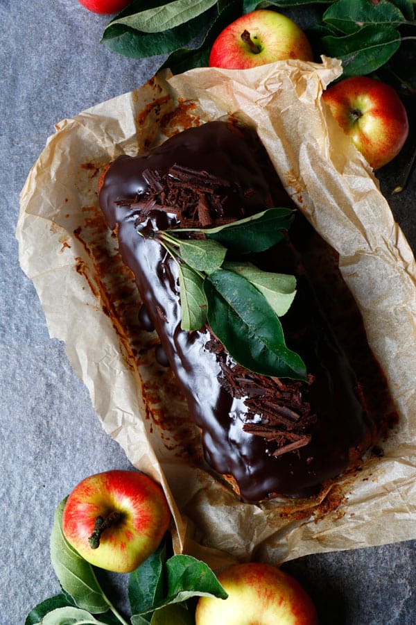 Chocolate Apple Cake (vegan, gluten-free, nut-free)