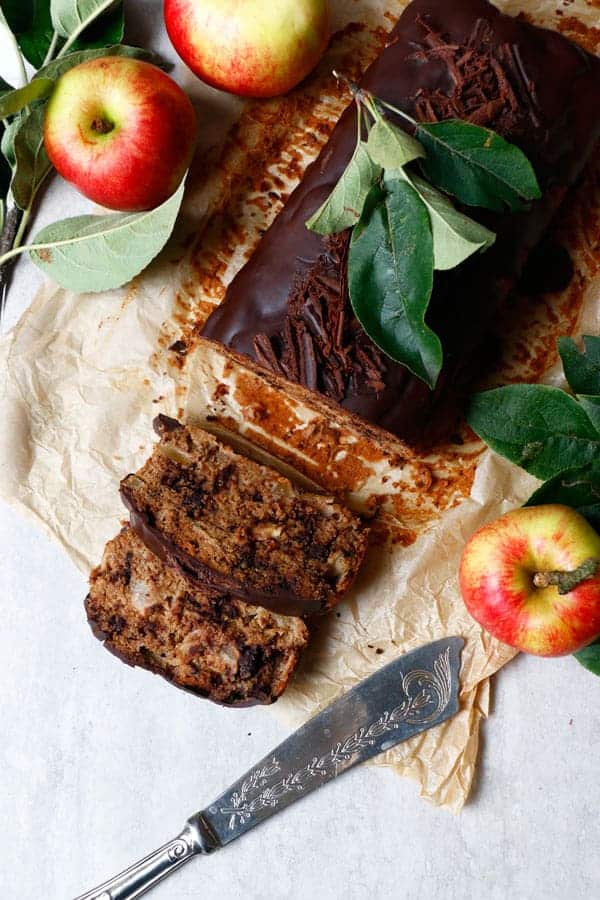 Chocolate Apple Cake (vegan, gluten-free, nut-free)