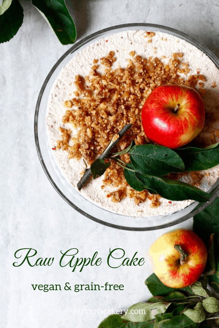 Quick and Easy Raw Apple Cake ~ Wholefood Simply