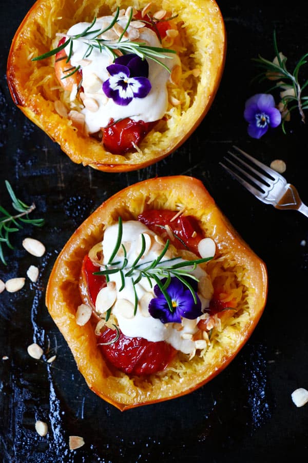 Spaghetti Squash with Cashew Sauce