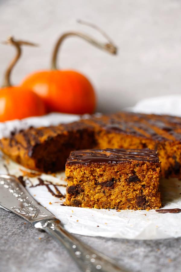 Pumpkin Chocolate Bars (vegan, gluten-free, nut-free)