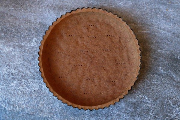 Chocolate Pumpkin Tart (vegan, gluten-free, nut-free)